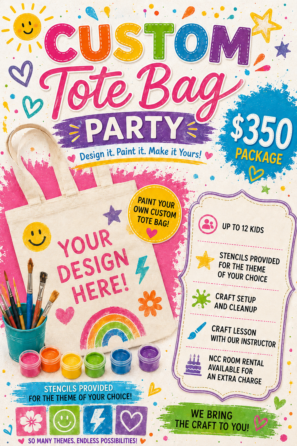 Custom Tote Bag Party