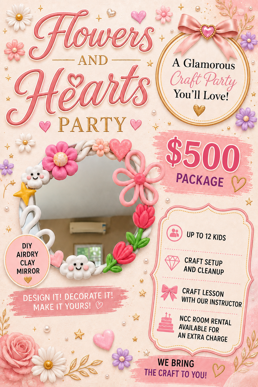 Flowers and Hearts Party